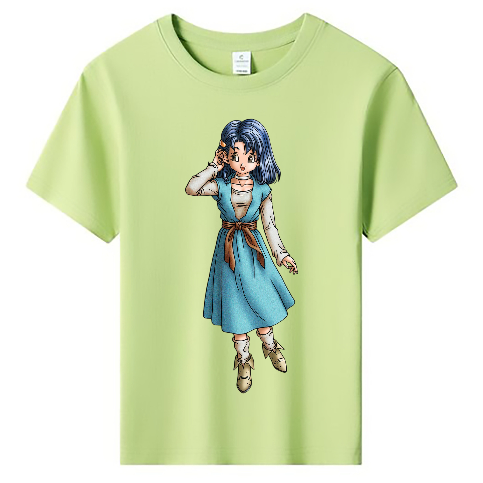 （画像用） ドラゴンクエスト Doragon Kuesuto Dragon Quest 綿100％キッズTシャツ（フロントプリント）